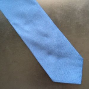 plain blue necktie
